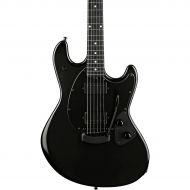 Ernie Ball Music Man},description:With big, bold tones and silky playability, this Stealth Black StingRay guitar is a great melding of traditional design and craftsmanship with mod