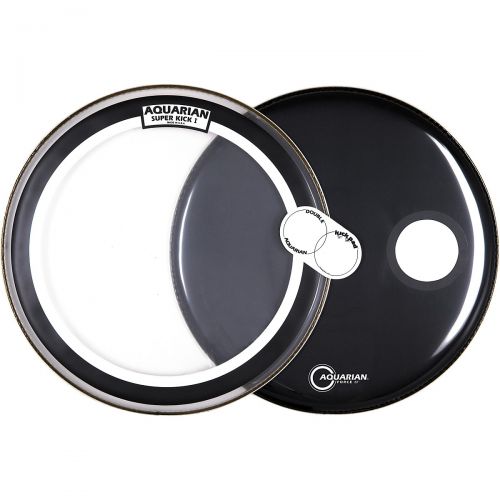  Aquarian},description:The Aquarian Bass Drumhead Pack allows you to customize the sound and tone of your bass drum with either the Super-Kick I drumhead or the Regulator Bass Drumh