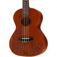 Luna Guitars},description:Lunas mahogany ukuleles combine the best of traditional profiles and wood selection with traditional Hawaiian body ornamentation, entwined guardian spirit