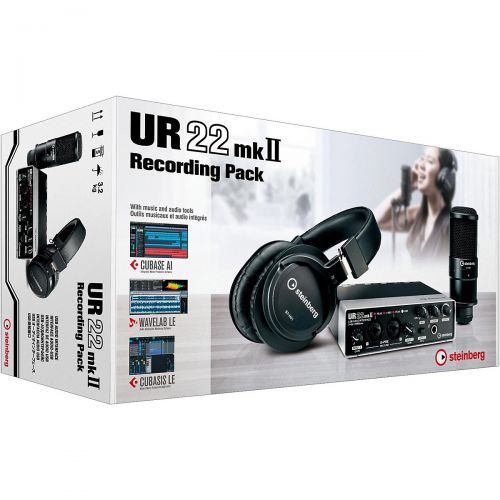  Steinberg},description:The UR22 Recording Pack comprises the Steinberg UR22mkII mobile USB audio interface, the latest version of Cubase AI, WaveLab LE and Cubasis LE alongside the