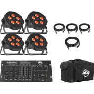 American DJ},description:The ADJ Ultra Quad Pak Pro is a convenient solution for the mobile entertainer to provide Pure Lighting Excitement at any party. It includes four of the Me