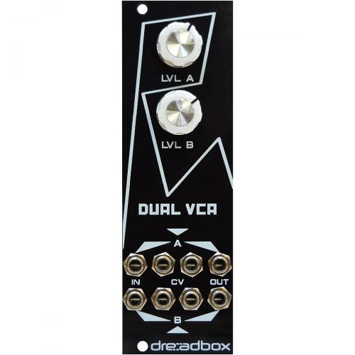  Dreadbox},description:This Dual VCA features dual inputs and dual outputs, each of which passes through a VCA, each with its own discrete cut and boost attenuation knob. Each IO p