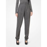 Michael Kors Collection Flannel Pleated Trousers