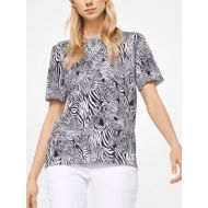 Michael Kors Collection Zebra Cotton T-Shirt