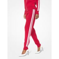Michael Kors Collection Stretch-Viscose Striped Joggers