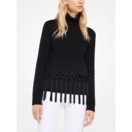 Michael Kors Collection Fringed Cashmere Pullover