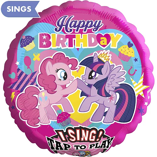 PartyCity Happy Birthday My Little Pony Balloon - Singing