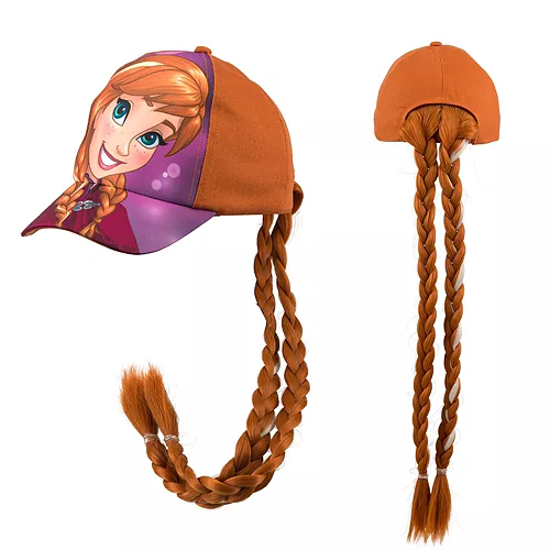 PartyCity Child Anna Baseball Hat with Braids - Frozen