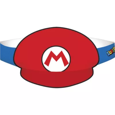  PartyCity Mario & Luigi Party Hats 8ct - Super Mario