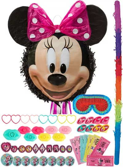 PartyCity Smiling Minnie Mouse Pinata Kit with Favors
