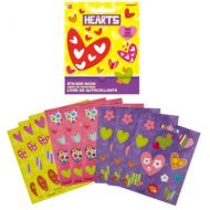 PartyCity Hearts Sticker Book 9 Sheets