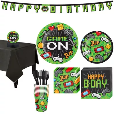 PartyCity Video Game Party Kit for 8 Guests