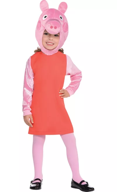 PartyCity Girls Peppa Pig Costume
