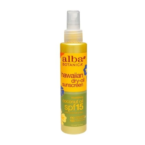 월그린 Walgreens Alba Botanica Hawaiian Dry-Oil Natural Sunscreen, SPF 15 Nourishing Coconut Oil