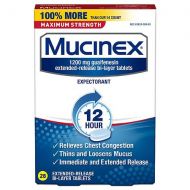 Walgreens Mucinex Maximum Strength Expectorant, Extended-Release Bi-Layer Tablets, 1200 mg