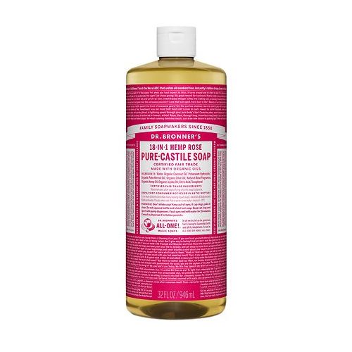 월그린 Walgreens Dr. Bronners 18-IN-1 Hemp Pure-Castile Soap Organic Rose