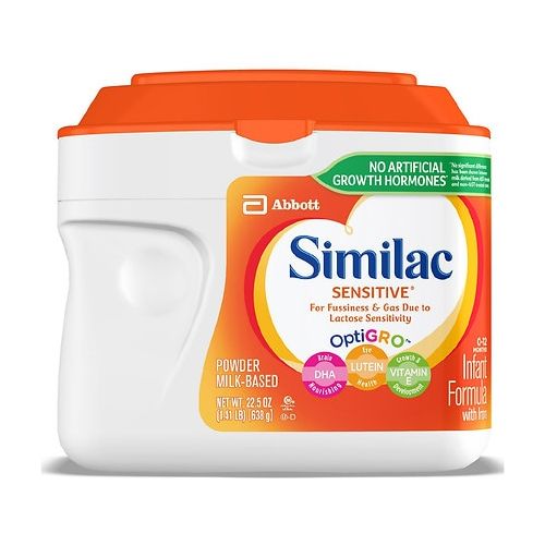 월그린 Walgreens Similac Sensitive Infant Formula with Iron, Powder Makes 169 Ounces