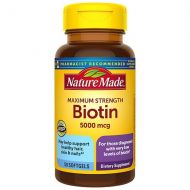 Walgreens Nature Made Biotin 5000 mcg Dietary Supplement Liquid Softgels