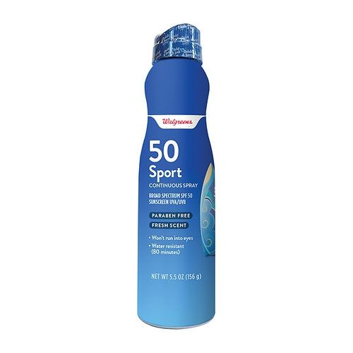 월그린 Walgreens Sport Sunscreen Continuous Spray, SPF 50