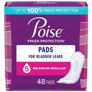 Walgreens Poise Incontinence Pads, Maximum Absorbency Regular Length