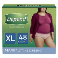 Walgreens Depend Incontinence Underwear for Women, Maximum Absorbency Extra Large Soft Peach