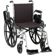 Walgreens Nova Wheelchair Lightweight Bariatric Flip-Back Desk Arms Swingaway Footrests