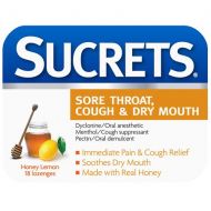 Walgreens Sucrets Sore Throat, Cough & Dry Mouth Lozenges Honey Lemon