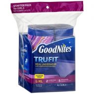 Walgreens GoodNites TRU-FIT Bedwetting Underwear for Girls, Starter Kit (2 Pants + 5 Inserts) LXL
