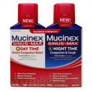 Walgreens Mucinex Sinus-Max Adult Maximum Strength Severe Congestion Relief and Nighttime Liquid