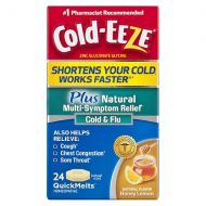 Walgreens Cold-Eeze Cold Remedy Plus Natural Multi Symptom Relief QuickMelts Natural Honey Lemon Flavor