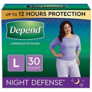 Walgreens Depend Night Defense Incontinence Overnight Underwear for Women Large