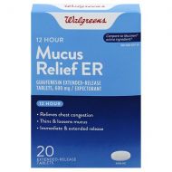 Walgreens Mucus Relief Extended-Release Tablets 600 mg