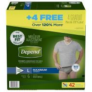 Walgreens Depend Fit-Flex Incontinence Underwear for Men, Maximum Absorbency, L, Gray