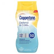 Walgreens Coppertone Defend & Care Clear Zinc Sunscreen Broad Spectrum SPF 50 Lotion