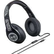 Bestbuy eKids - Marvel Black Panther Wired Over-the-Ear Headphones - Black and White