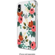 Bestbuy Rifle Paper - Case for Apple iPhone X and XS - Clear Rosa