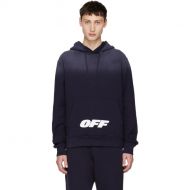 Off-White Blue Wing Off Logo Hoodie