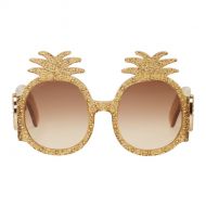 Gucci Yellow Pineapple Glitter Sunglasses