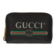Gucci Black Logo Zip Around Wallet
