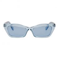 Balenciaga Blue Thin Cat-Eye Sunglasses