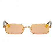 Dries Van Noten Gold Linda Farrow Edition 139 C4 Sunglasses