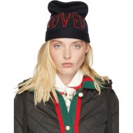 Gucci Navy Wool Loved Beanie