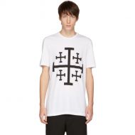 Neil Barrett White Jerusalem Cross T-Shirt