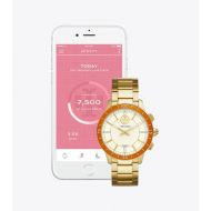Tory Burch TORYTRACK HYBRID SMARTWATCH, GOLD-TONE STAINLESS STEELIVORY, 38MM
