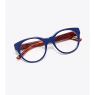 Tory Burch PATTERNED-TEMPLE EYEGLASSES