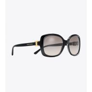 Tory Burch Gemini Link Rectangle Sunglasses