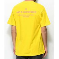 40S AND SHORTIES 40s & Shorties General Yellow & Pink T-Shirt