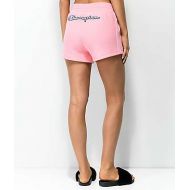 CHAMPION Champion Reverse Weave Embroidered Pink Shorts
