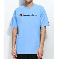 CHAMPION Champion Script Swiss Blue T-Shirt
