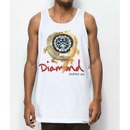 DIAMOND SUPPLY Diamond Supply Co. Alligator White Tank Top